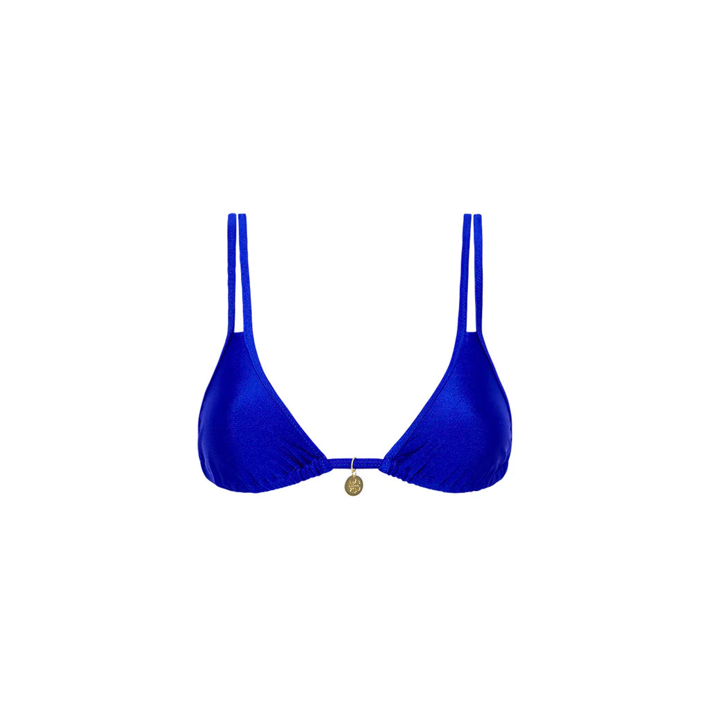 Malibu Blue Twin Strap Bikini Top A Diamond in the