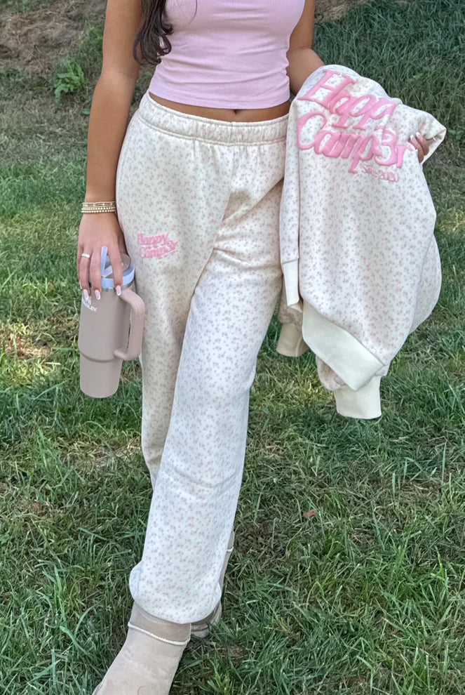 Pink Flowers Hoodie